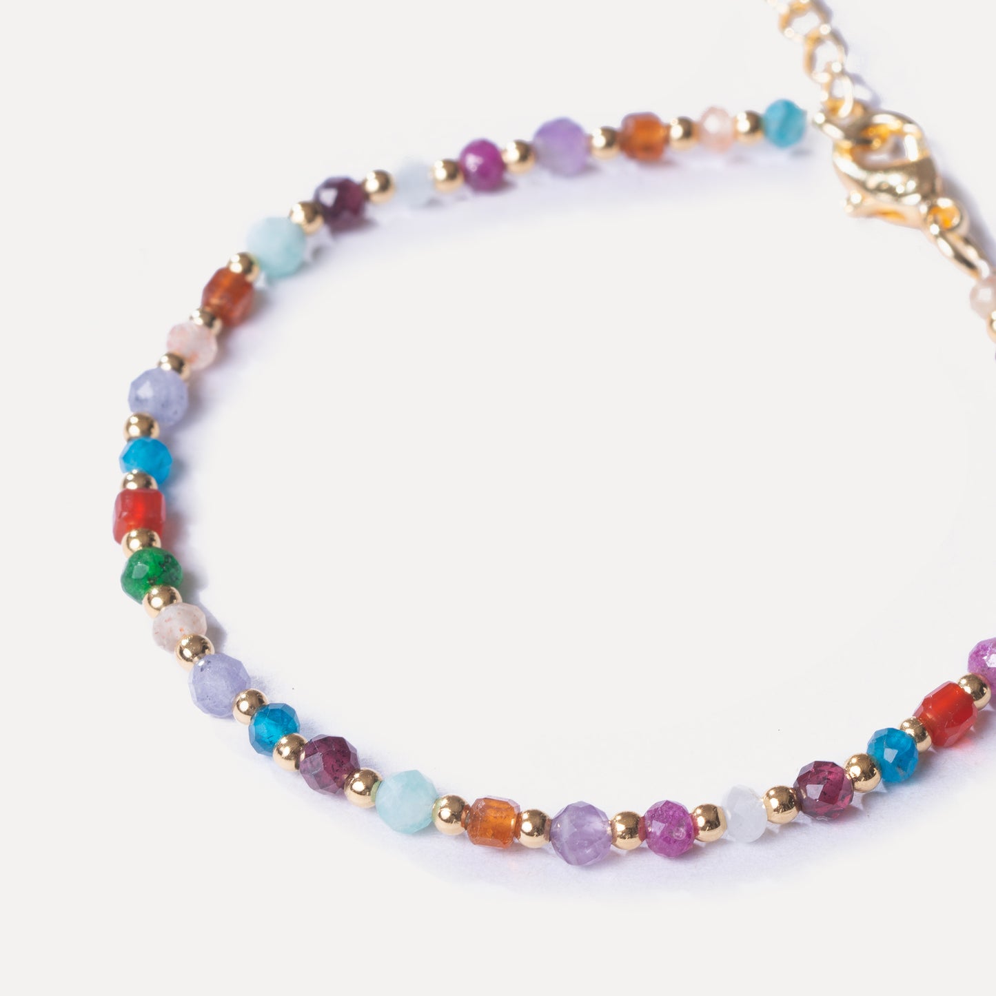 Nature Mixed Colorful Crystal Bracelet