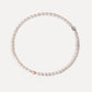 5.5-6.0mm White and Pink Beaded Pearl Necklace