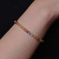 4mm Nature Mixed Colorful Crystal Bracelet
