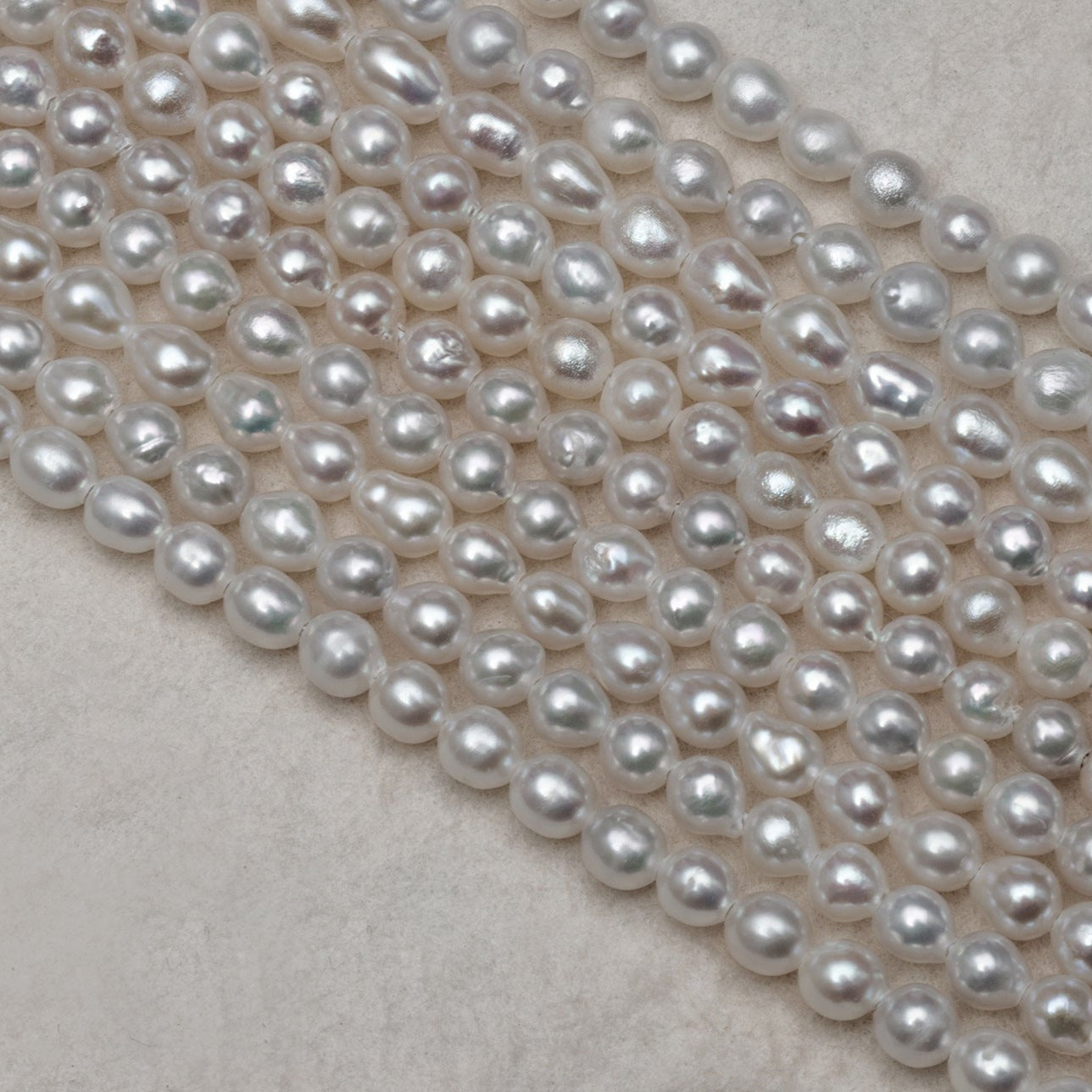 Golden Beaded and Pearl Hoop Earrings( 4.5-5.0mm Freshwater Pearl)