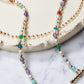 Nature Mixed Crystal and Pearl Beaded Necklace