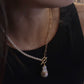 Baroque Pearl Chain and Beaded Necklace