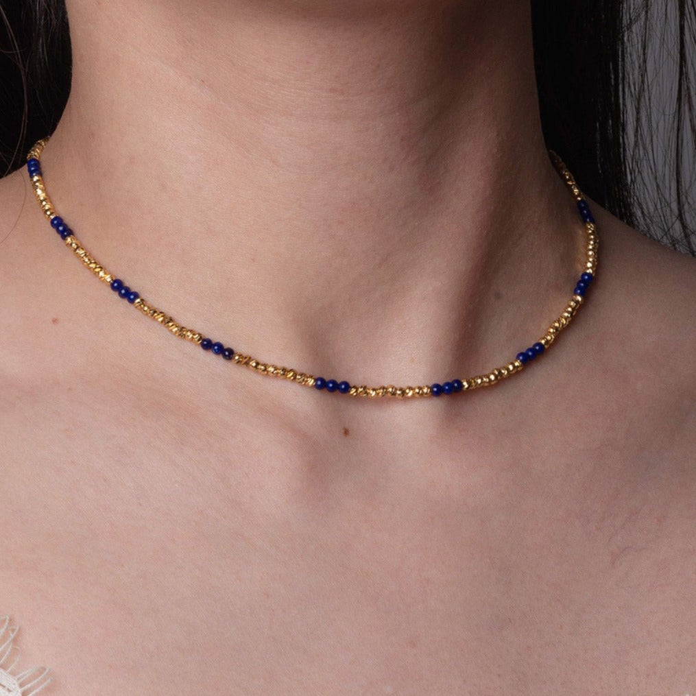Lapis lazuli Beaded Necklace