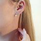 4.0-4.5mm Crescent Moon Pearl Stud Earrings