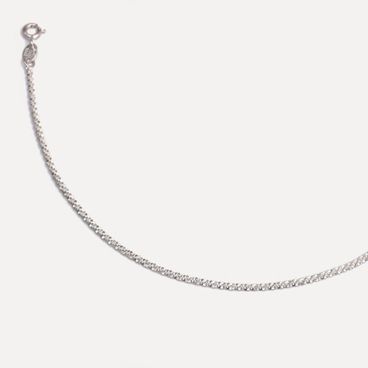 Sterling Silver Sparking Chain Necklace