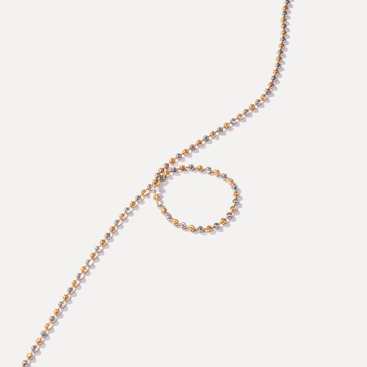 Diamond Radiance Gold and Sliver Chain Necklace