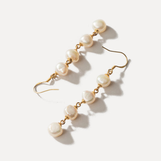 Nature Baroque Pearl Drop Earrings
