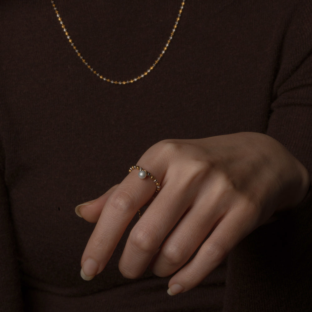 Diamond Radiance Gold and Sliver Ring