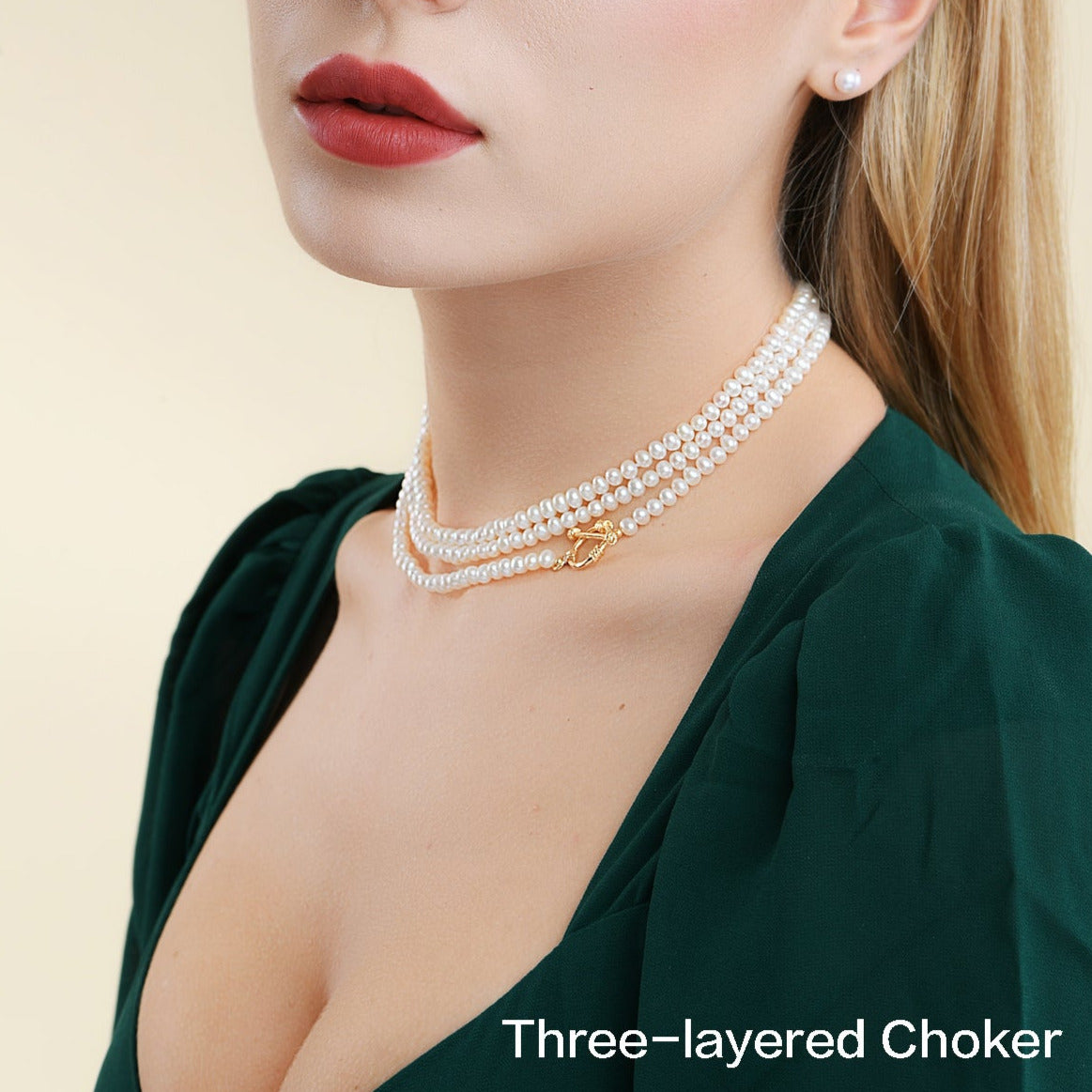 All-In-One Multilayer Pearl Beaded Necklace