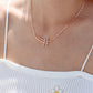 Double Cross Chain Necklace