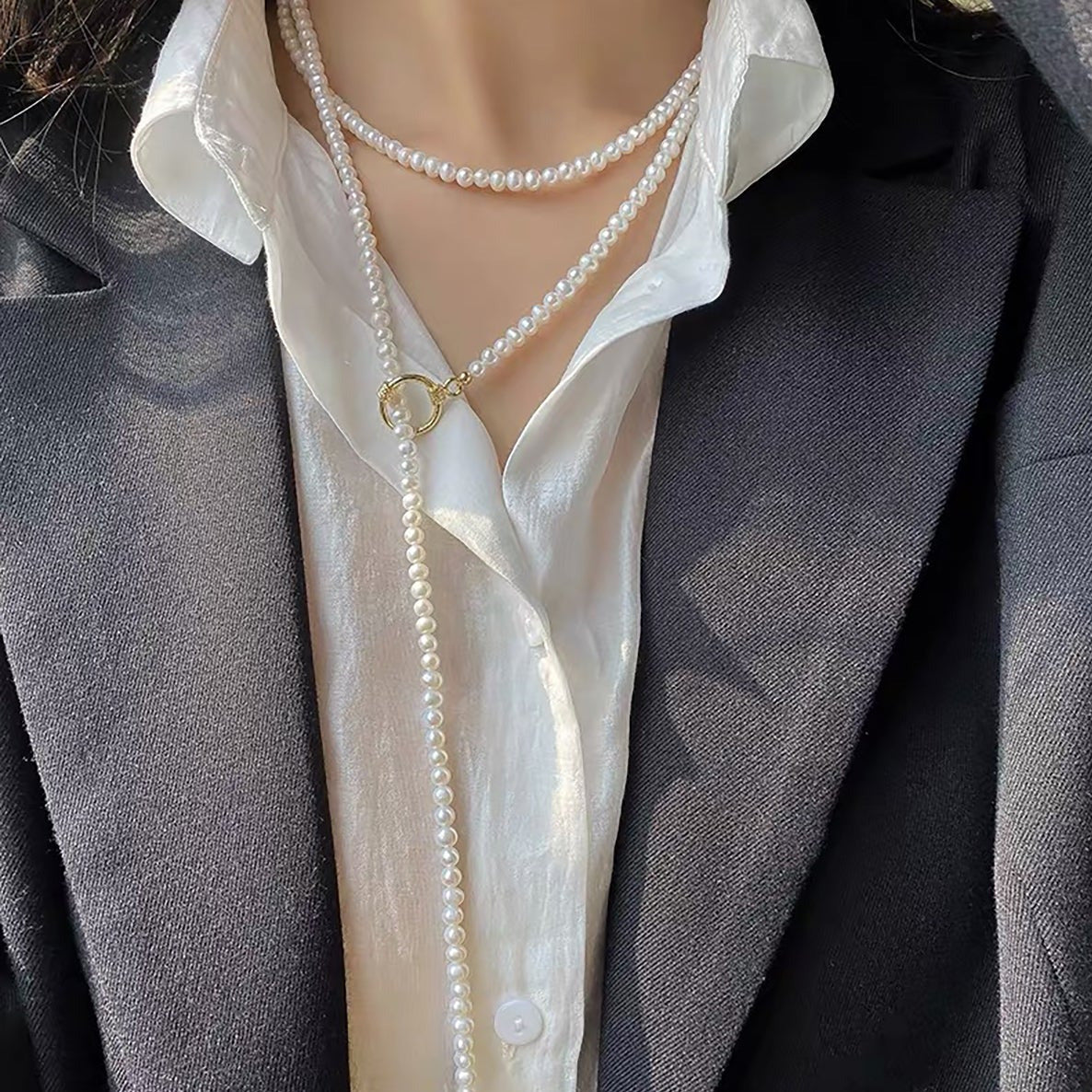 All-In-One Multilayer Pearl Beaded Necklace
