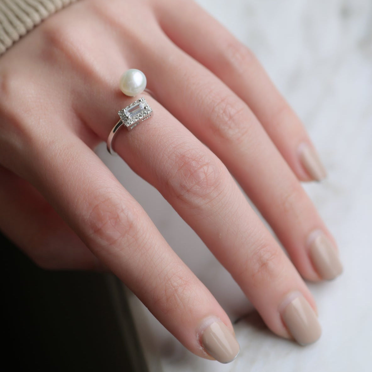 Rock Candy Pearl Ring