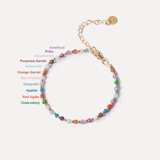 Nature Mixed Colorful Crystal Bracelet