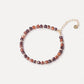 Jovian Beaded Bracelet(Orange and Purpurea Garnet)