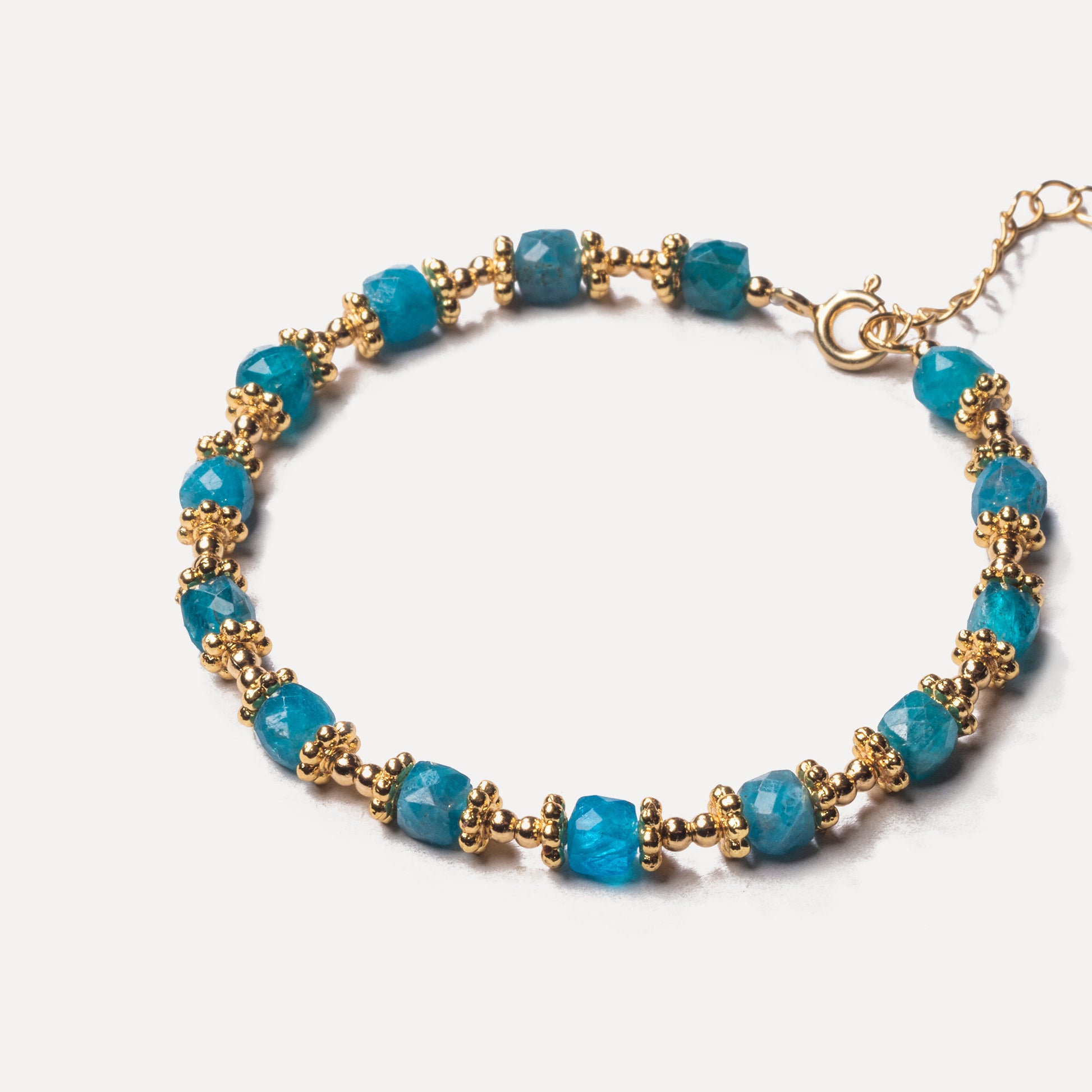 Neptune Beaded Bracelet (Apatite)