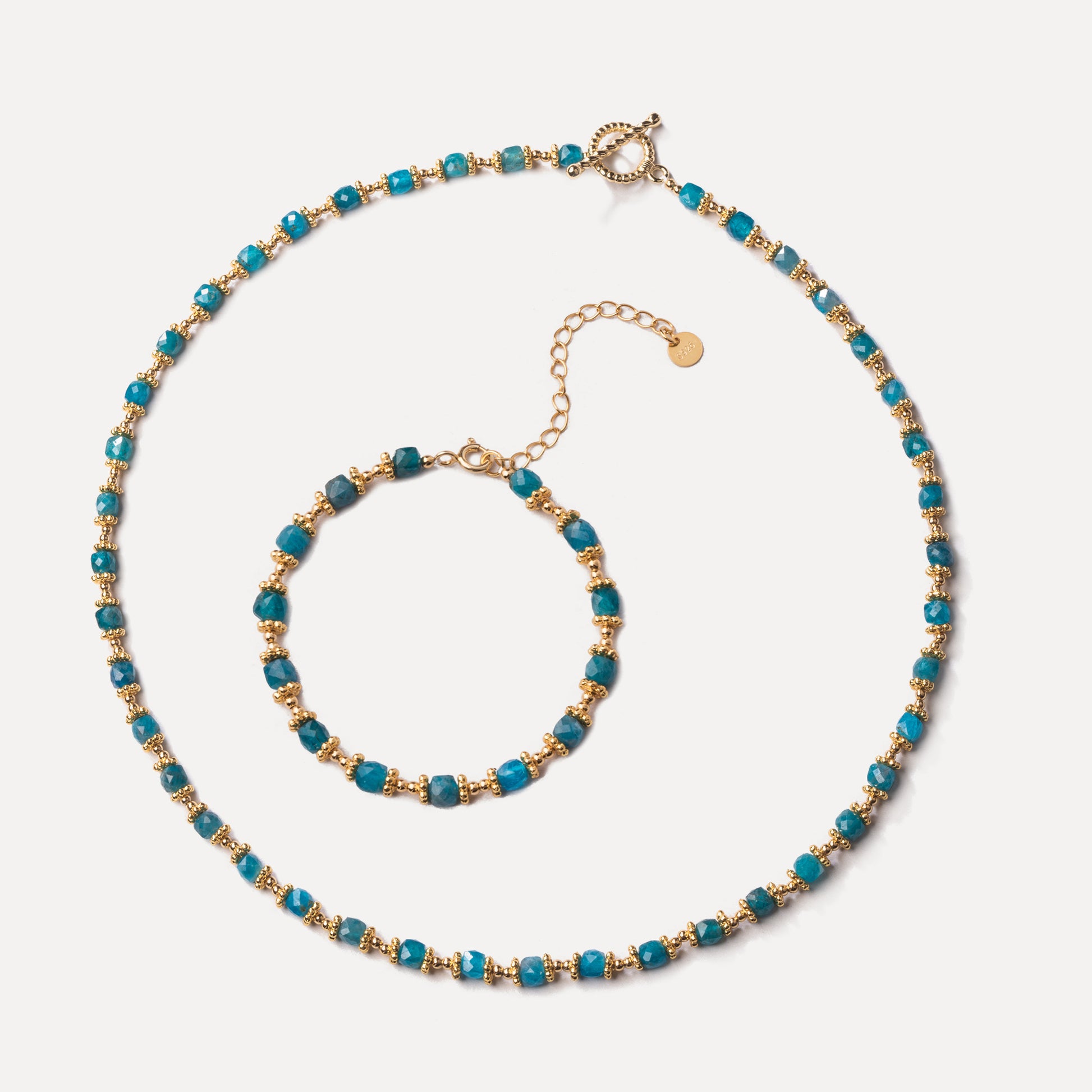 Neptune Beaded Necklace and Bracelet Set