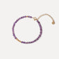 3mm Nature Crystal Birthstone Beaded Bracelet