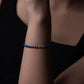 3mm Lapis lazuli with Gold Vermeil Beaded Bracelet-September