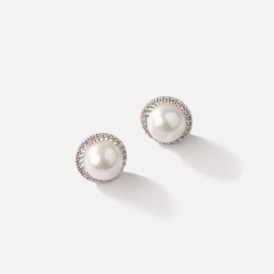 Stephanie Pearl Stud Earrings