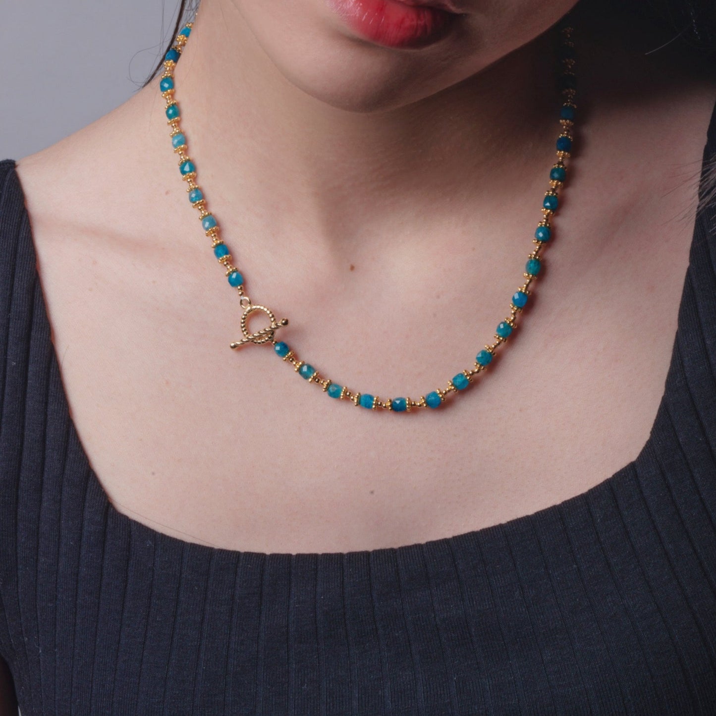 Apatite Beaded Necklace