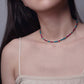 Ruby and Apatite Crystal Beaded Necklace(Adjustable)