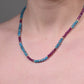 Ruby and Apatite Crystal Beaded Necklace