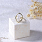 Geometrical Pearl Ring