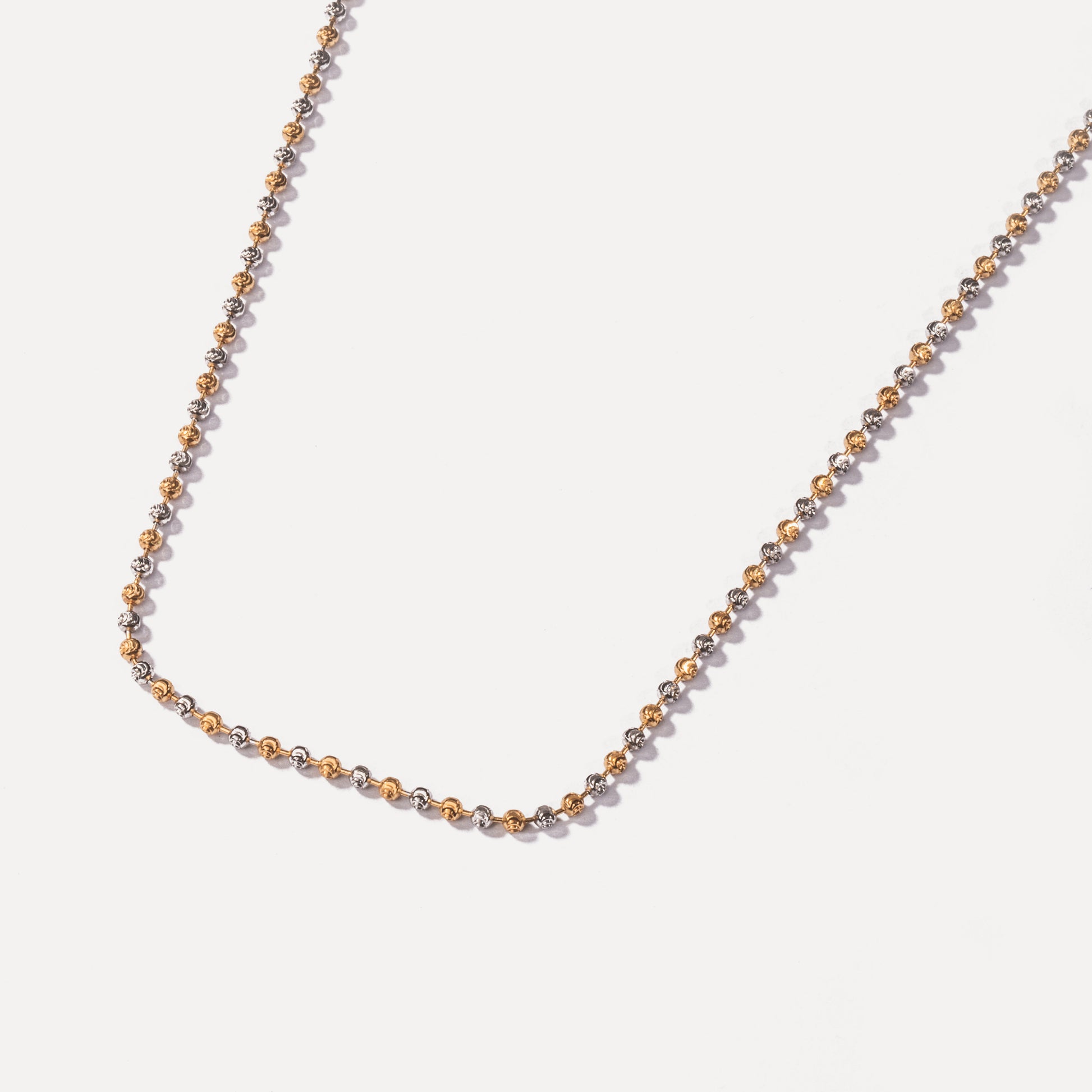 Diamond Radiance Gold and Sliver Chain Necklace