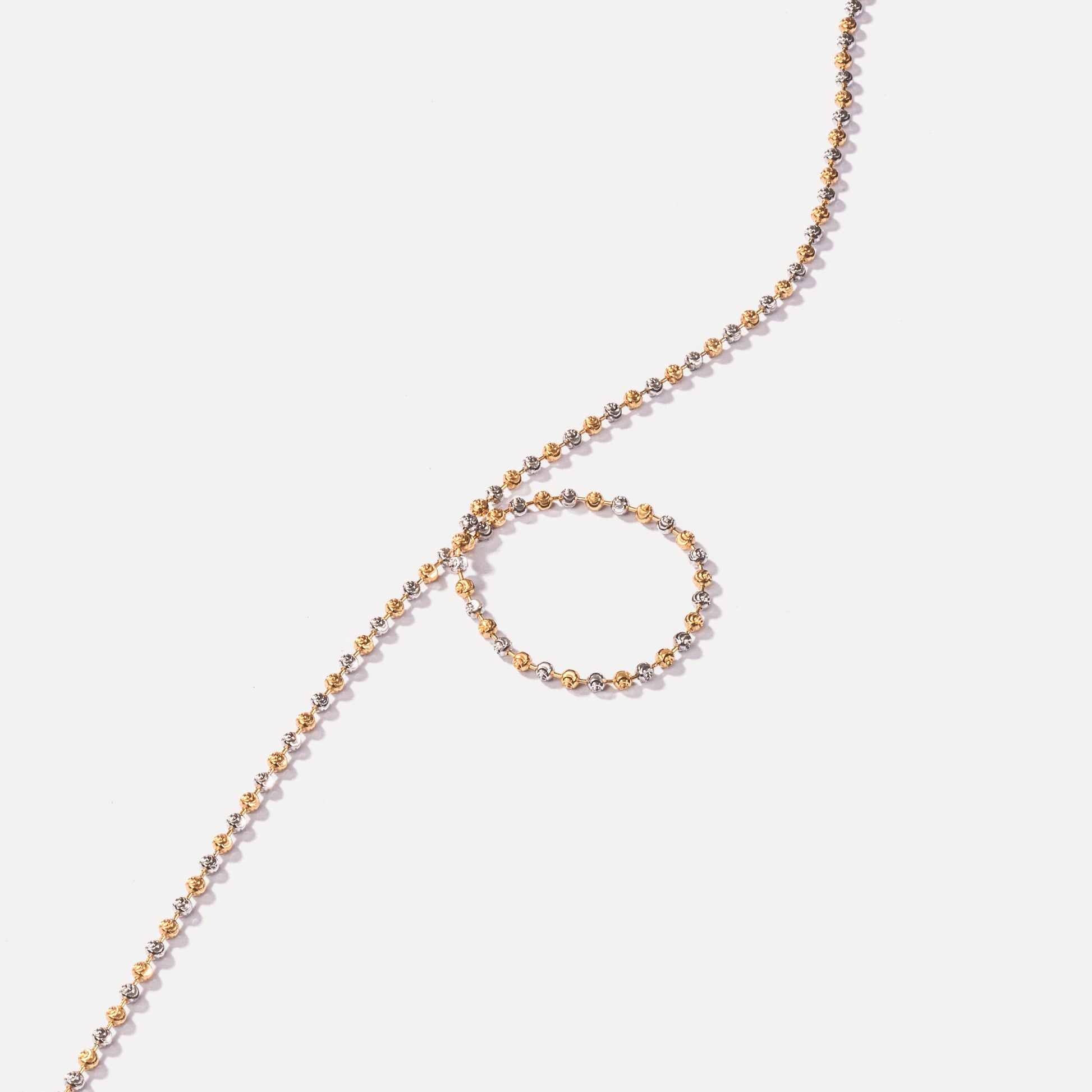 Diamond Radiance Gold and Sliver Chain Necklace