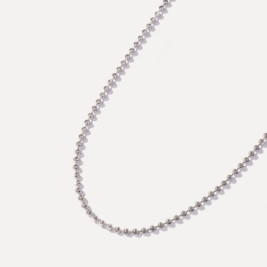 Sterling Silver Diamond Radiance Chain Necklace