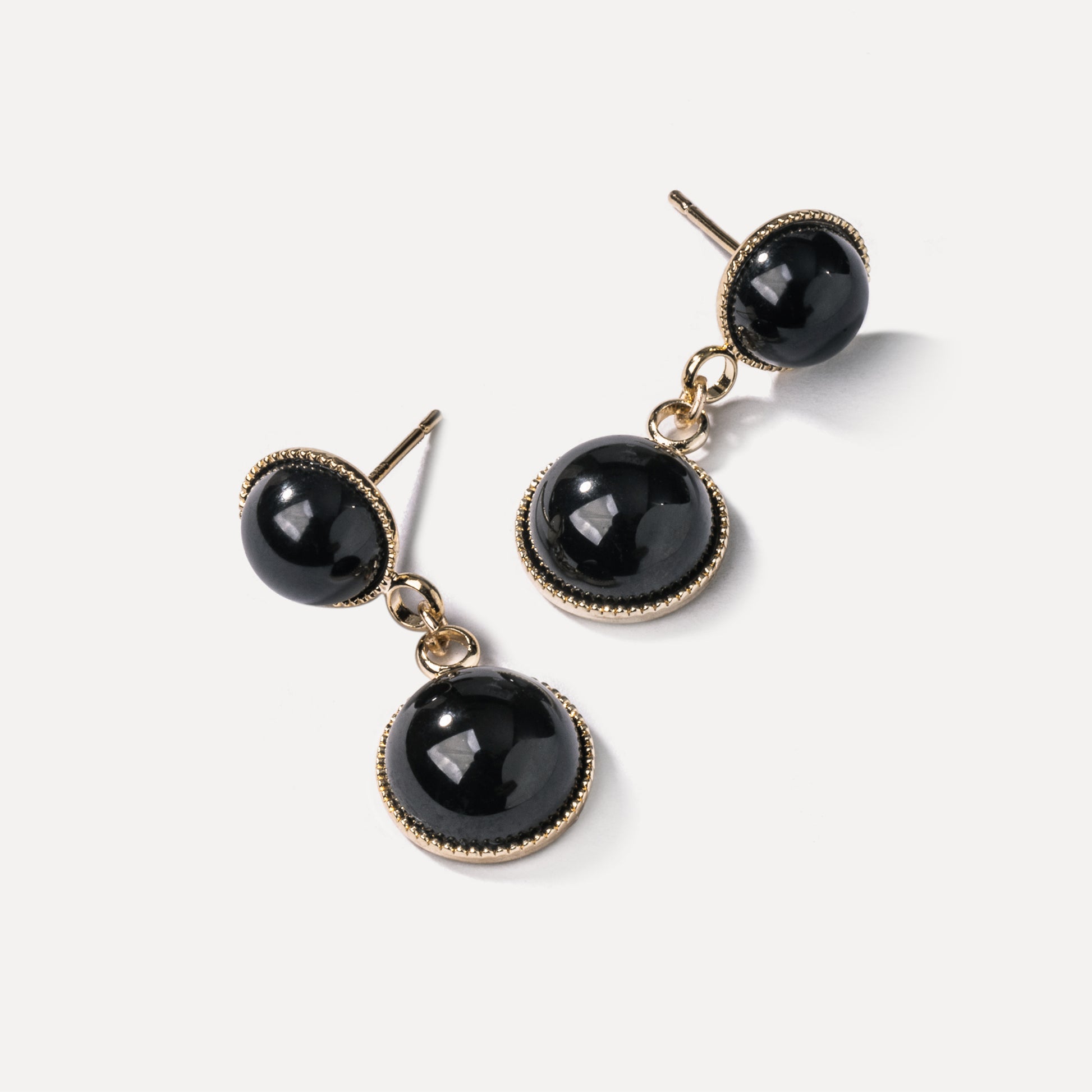 Natural Onyx Dorp Earrings