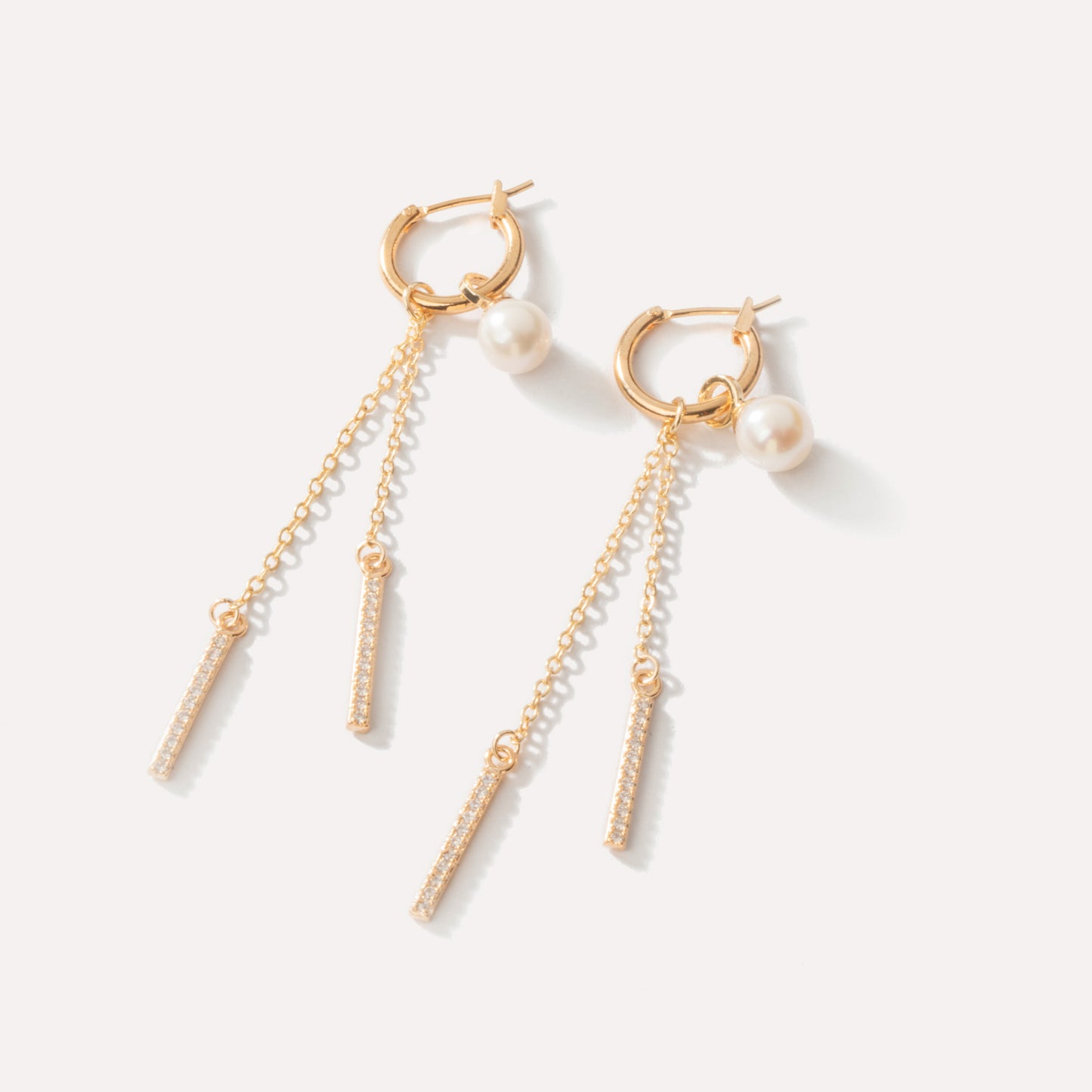 MIX&MATCH Pearl Hoop&Drop Earrings