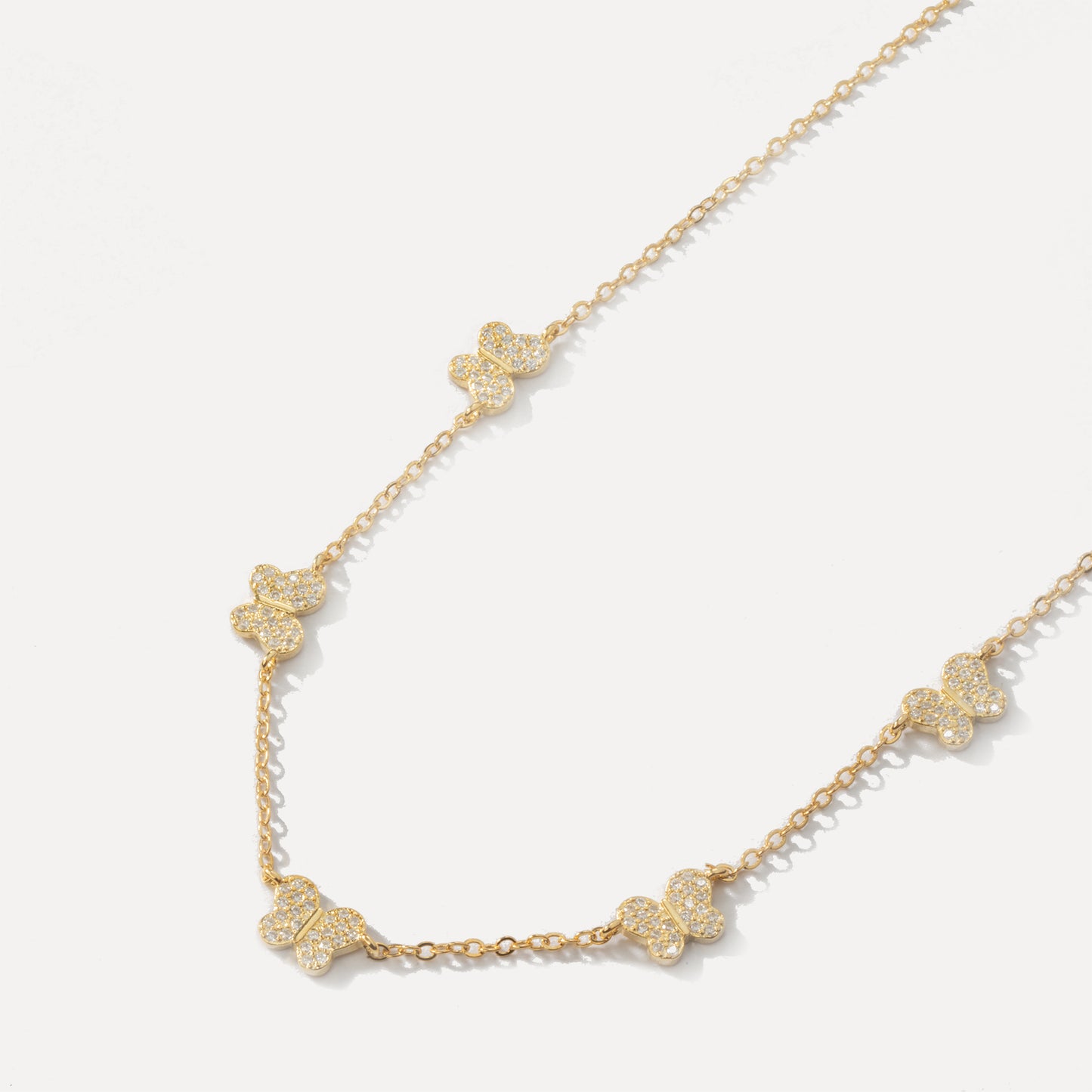 Butterflies Necklaces(18K Gold Vermeil)