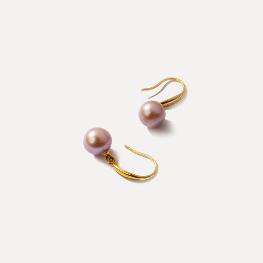 Royal Purple Edison Purple Pearl Drop Earring