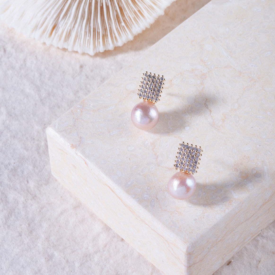 Opéra de Paris- Starry,  Starry Night Baroque Pearl Stud Earrings