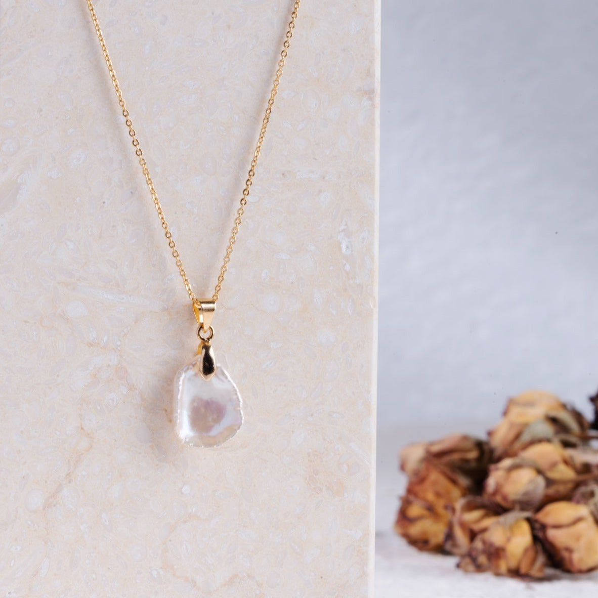 Petal Baroque Pearl Necklace