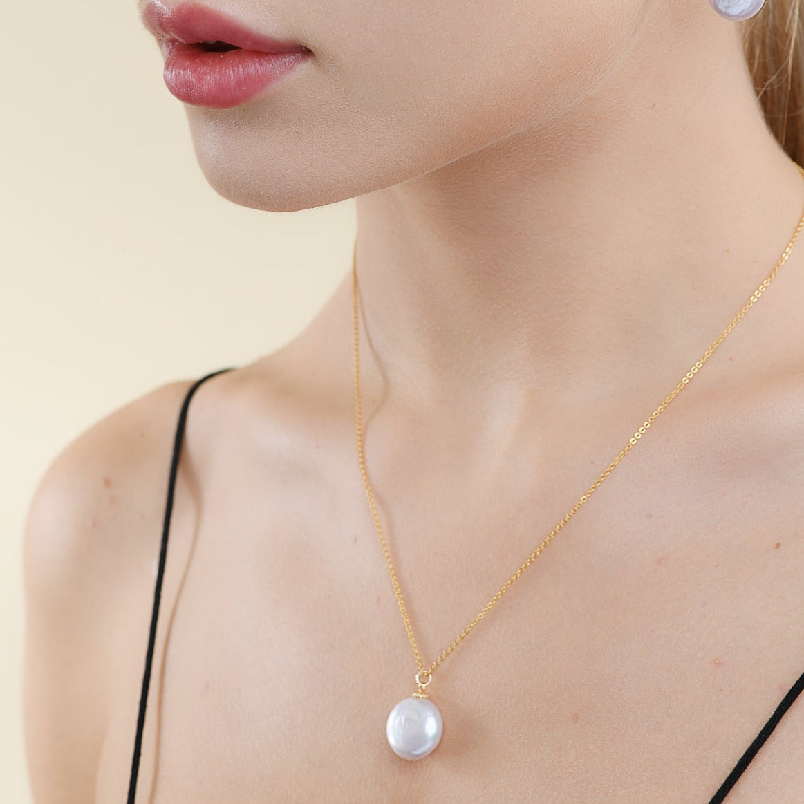 Mix&Match Baroque Pearl Necklace Baroque/strong luster Coin Round Square Raindrop pearl